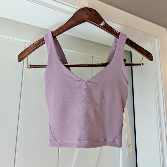 NEW Lululemon Size 0 Align Tank Tight Fit Cropped Length RSBL Rose Blush Pink - Picture 1 of 4
